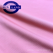 Tissu 100% polyester tricoté hexagonal 100% polyester coolpass, fini tissu anti-moustiques